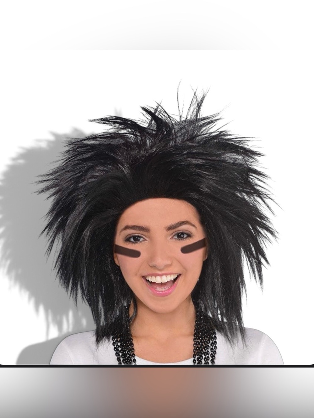 Black Crazy Wig Halloween Costume Accessory